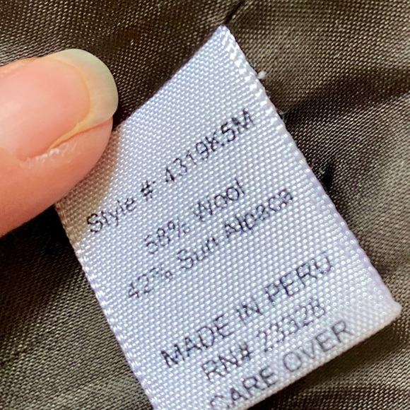 Vintage Alpaca Oversized black Wool coat - size 6 - Marshall Fields - Picture 7 of 16